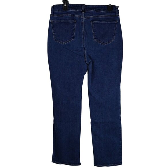 NYDJ Womens‎ Marilyn Straight-Leg High-Waist Jeans Medium Wash Size 14 - Picture 12 of 13
